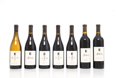 Bottles of E Series wines