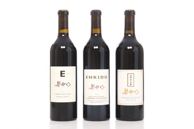 Bottles of Enkidu Red Wine